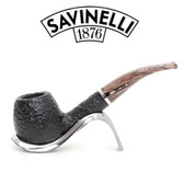 Savinelli - Morellina - Rustic Black - 636 - 9mm Filter Pipe