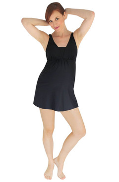 Maternity swim dresses Maternity Dresses. Classic stripe and fabulous floral prints feature in this season's dress collection. Our flattering styles are available in bold prints and colors, including our gorgeous maternity & nursing tunic dresses which will ensure you look and feel fabulous at every occasion.