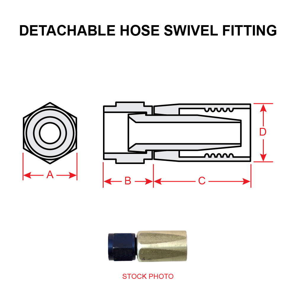 AN7923 DETACHABLE HOSE SWIVEL FITTING Univair Aircraft Corporation