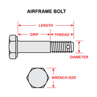 AN4-22   AIRFRAME BOLT - 1/4 X 2-9/32 INCH