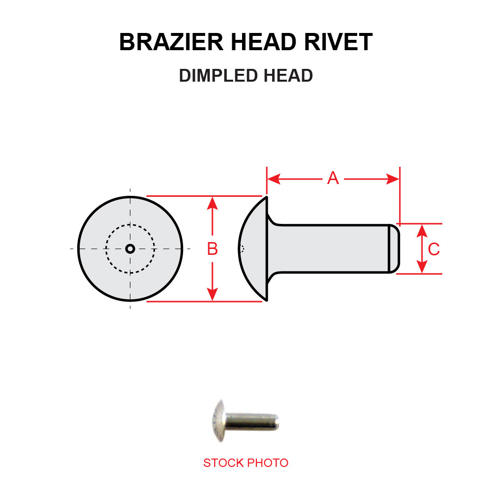 AN456AD54 BRAZIER HEAD RIVET Univair Aircraft Corporation