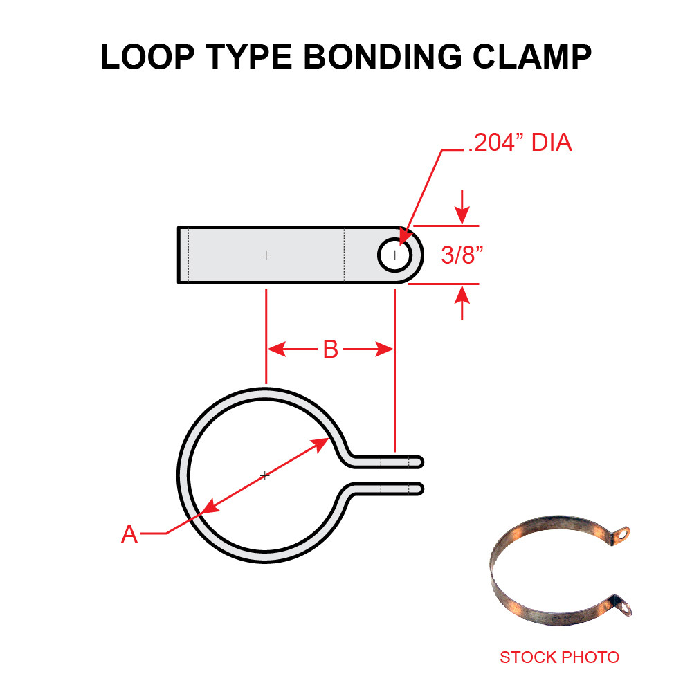 AN7355 LOOP TYPE BONDING CLAMP Univair Aircraft Corporation