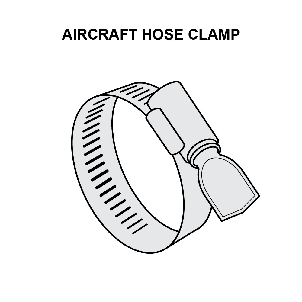 AIRCRAFT HOSE CLAMPS AN737RM46 SA AN737-46 BY WITTEK SET OF 10 EACH NEW 
