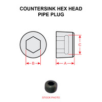 AN932-3D   COUNTERSINK HEX HEAD PIPE PLUG