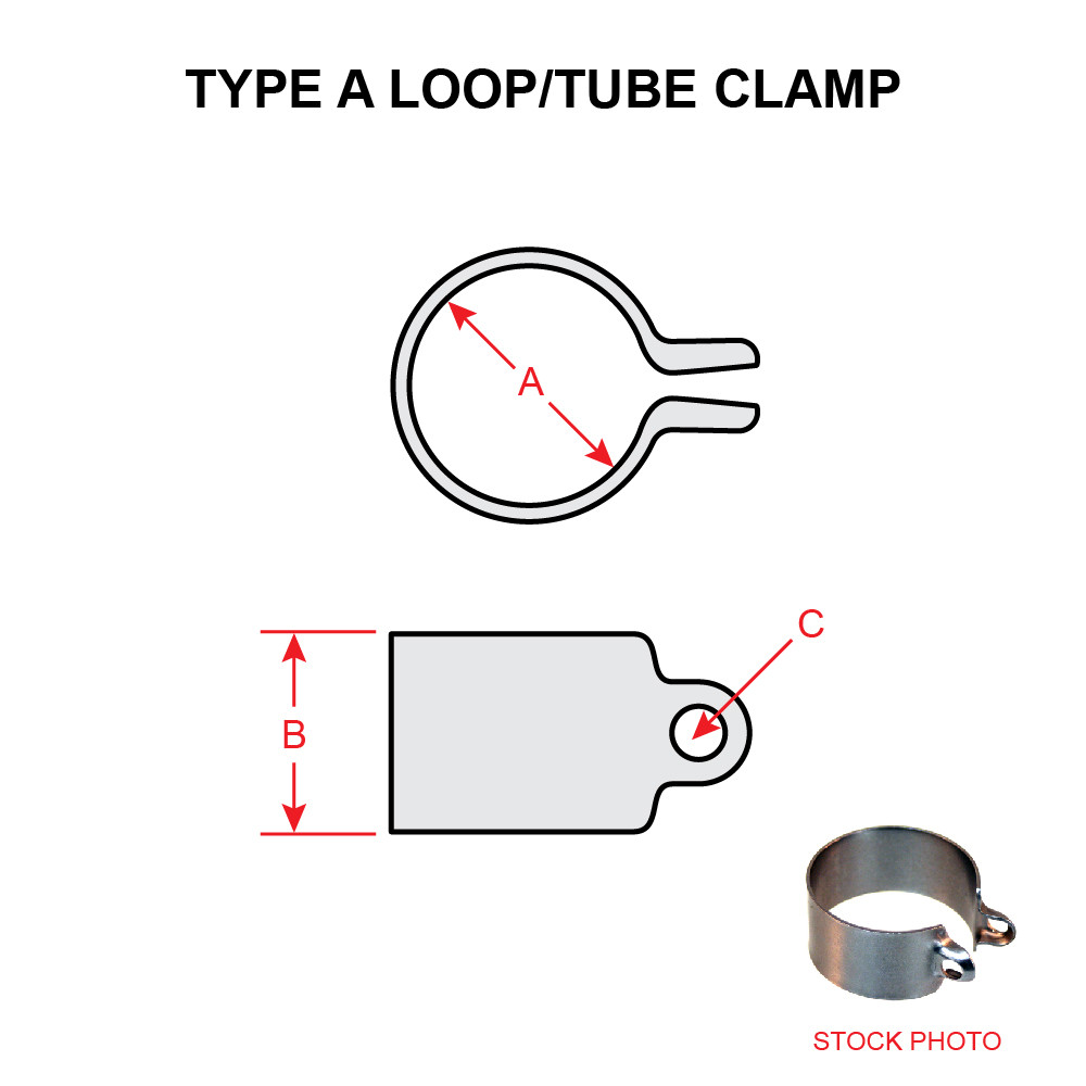 MS27405-8 LOOP CLAMP - TYPE A - Univair Aircraft Corporation