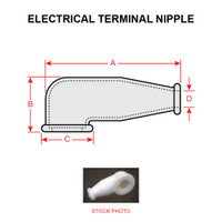 Silicone Rubber 5/32 Electrical Terminal Nipple 6 Pack MS25171-1S 