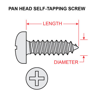 MS51861-12 PAN HEAD SELF-TAPPING SCREW - Univair Aircraft Corporation