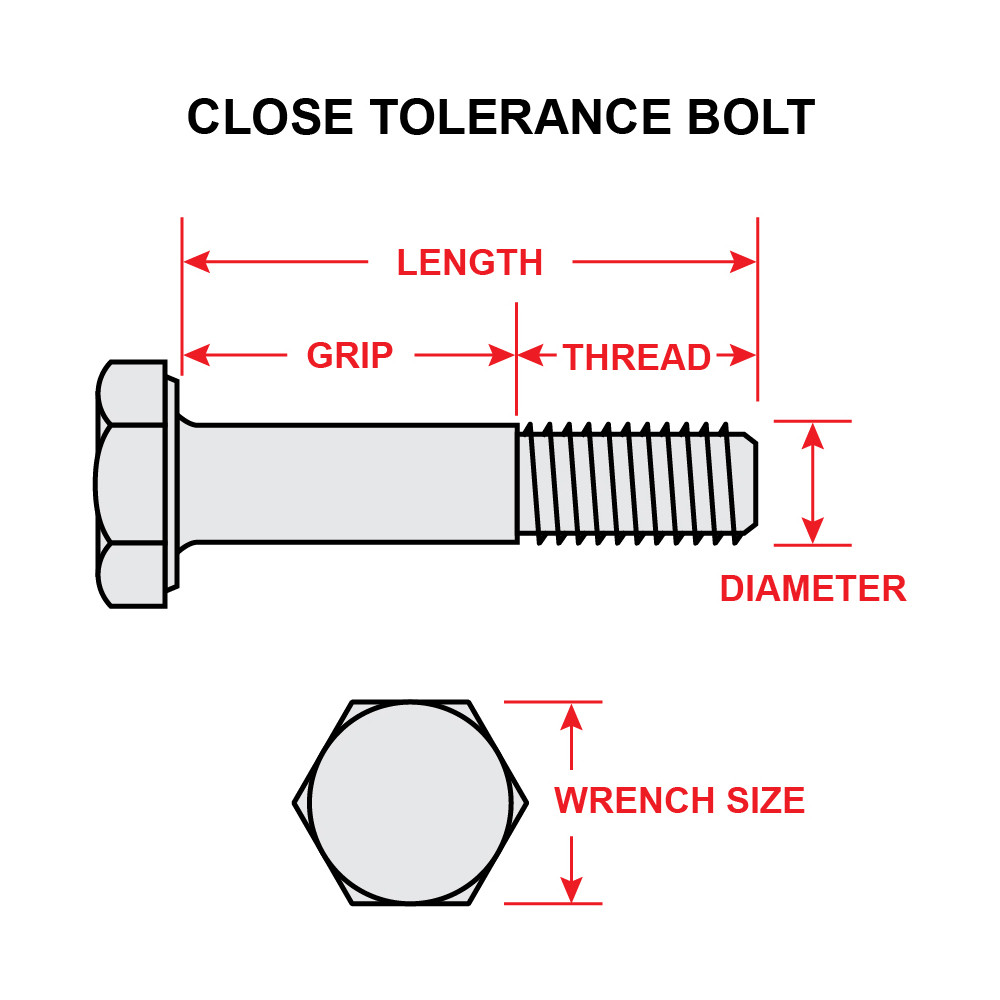 NAS6704-3 CLOSE TOLERANCE BOLT - Univair Aircraft Corporation