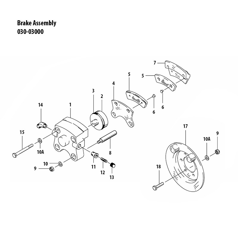 03003000 CLEVELAND BRAKE ASSEMBLY Univair Aircraft Corporation