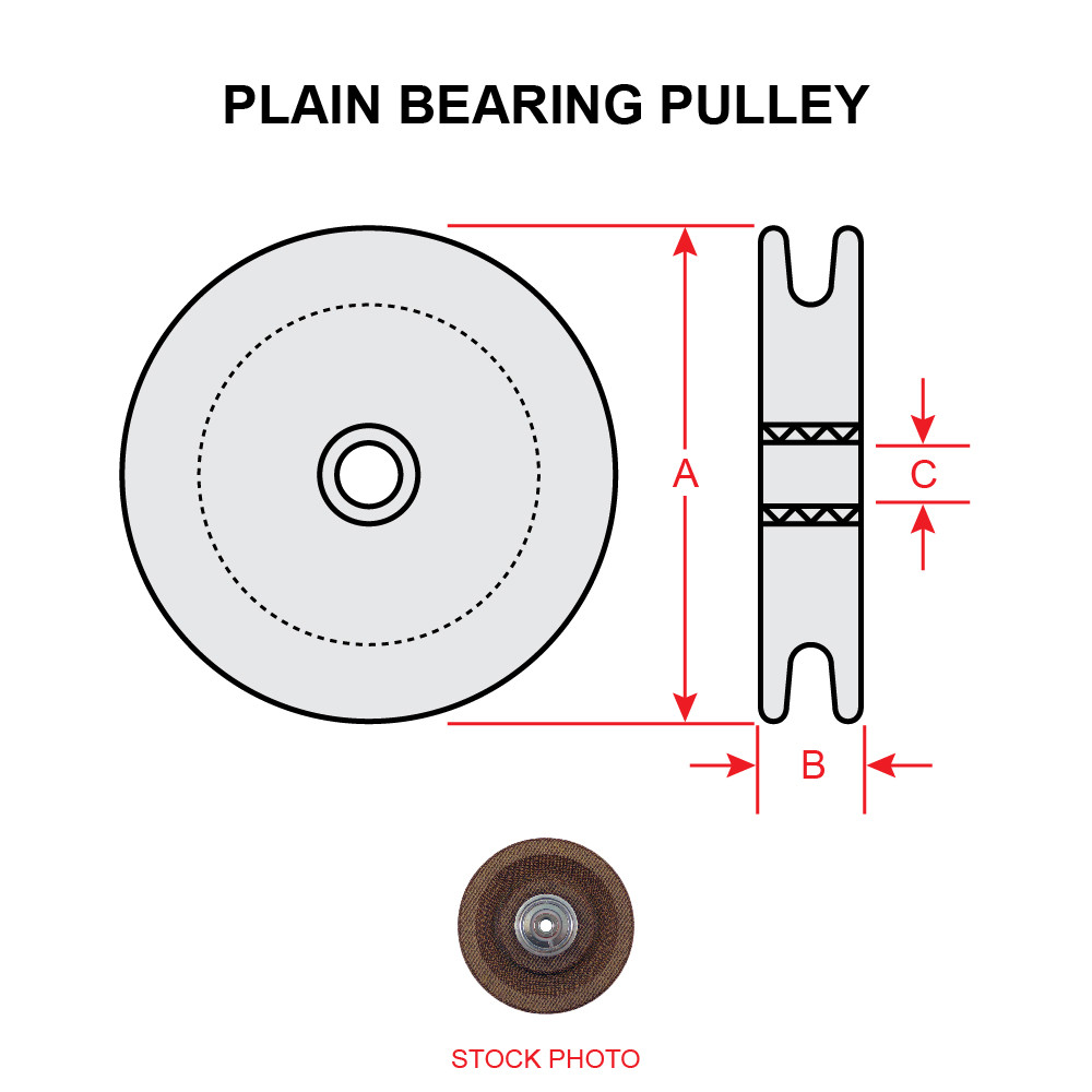 NAS3834 PLAIN BEARING PULLEY Univair Aircraft Corporation