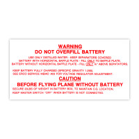 415-54062   ERCOUPE BATTERY BOX DECAL
