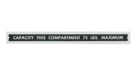 -150059-010   MOONEY BAGGAGE COMPARTMENT PLACARD