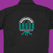 Lovecraft inspired work shirt with Esoteric Order of Dagon emblem