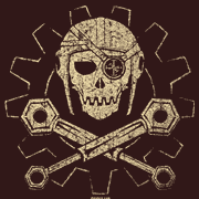 A Steampunk Jolly Roger for airship pirates.