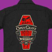 Open Grave Whiskey workshirt