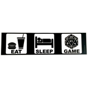 Eat, Sleep, Game (bumper sticker)