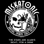 Exclusive merchandise for the respected Miskatonic Cocktail Club.