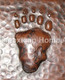 Copper Tile Bear Paw Motif