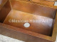 Copper Patina/ Cafe single well farmhouse sink with apron 3.5 inch drain hole