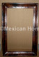 Custom Hand Hammered Copper Rectangular Frame in Somber Patina for MH