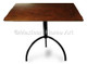Copper Breakfast Table 30"- 36" Shown in Somber Patina with Manufactured Base 'En Pointe'