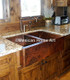 Copper Sink Farmhouse Sink Double Well Old Natural Patina