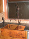 Copper Farmhouse Sink Double Well 60-40 33x22x10x8 installed