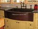 Copper Farmhouse Sink Single Well Jumbo 44x22x10 Installed