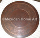 Copper Lazy Susan 18 inch somber Patina with motif