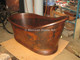 Copper Single Slipper Bathtub 65x33x35 Somber Patina