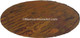 54 inch Old Natural Hammered UnWaxed Round Copper Table Top view from above