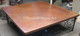 24 x 24 inch Cafe Patina Waxed Square Hammered Copper Table Top1