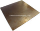 24 x 24 inch Cafe Unwaxed hammered square copper table top 1
