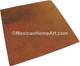 24 x 24 inch Old Natural Square Hammered Waxed Copper Table Top 1