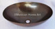 Copper Vanity Vessel Sink Oval 17x12x5 somber patina front view