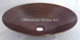 Copper Vessel Sink Round "Bajito" 16x3.5 somber patina front view