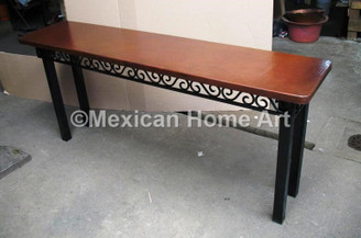 Custom Copper Sofa Tables for MR Cafe Patina