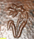 Copper Tile Daffodil Motif