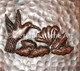 Copper Tile Hummingbird Motif somber motif