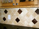 Copper Tiles 4x4 with motif installed