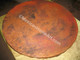 Copper Lazy Susan 30 somber with flash lighting