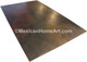 72x36 Rectangular copper table top Somber smooth waxed