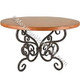 Copper Dining Table 48" "Celaya"