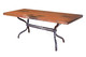 Copper Dining Table Oval 44x72 "Bosque" Old Natural Patina