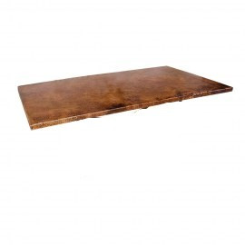 Rectangular copper table top Old Natural Patina