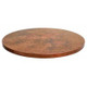 Round copper Table top Old Natural Patina