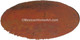 42 inch Old Natural Smooth UnWaxed Round Copper Table Top view from above