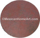 48 inch Old Natural Hammered UnWaxed Round Copper Table Top 1