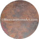 48 inch Old Natural Smooth UnWaxed Round Copper Table Top 1