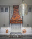 The Tucson Custom Copper Range Hood, Old Natural Patina